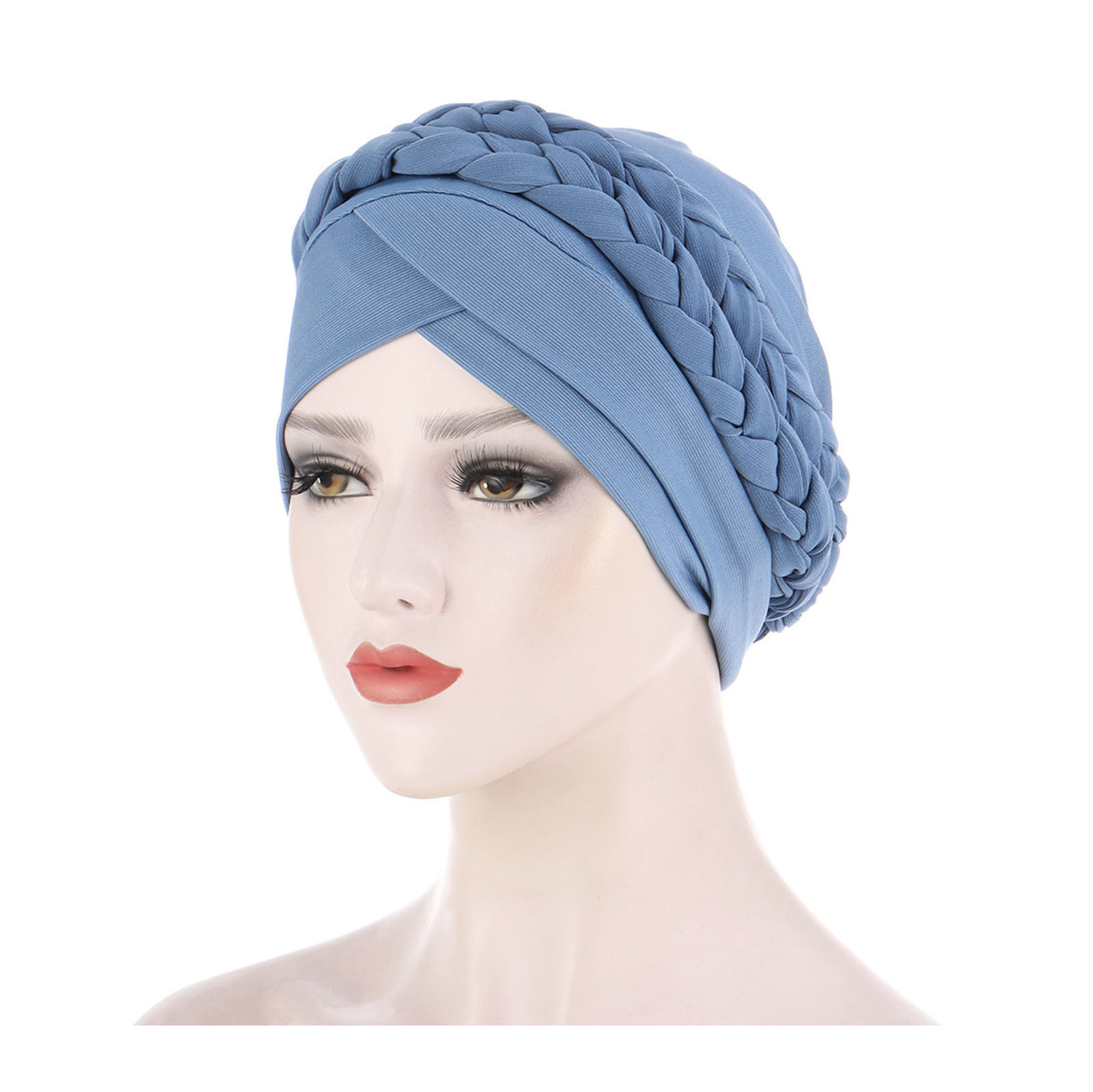 thumbnail image 2 of Pañuelo bohemio para la cabeza con turbante preatado, gorro para quimioterapia contra el cáncer para mujer, 2 of 2